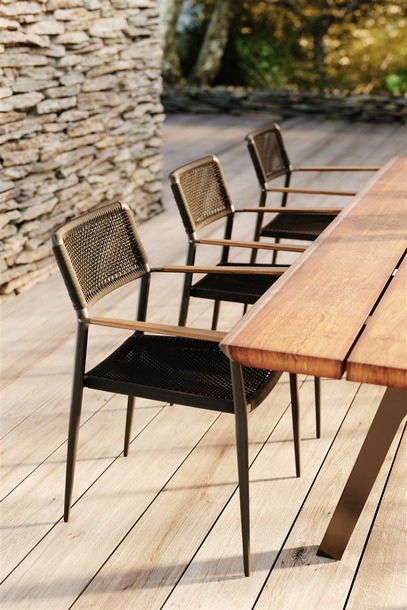 Diphano tuinstoel Ray met of zonder arm (lava) - 0